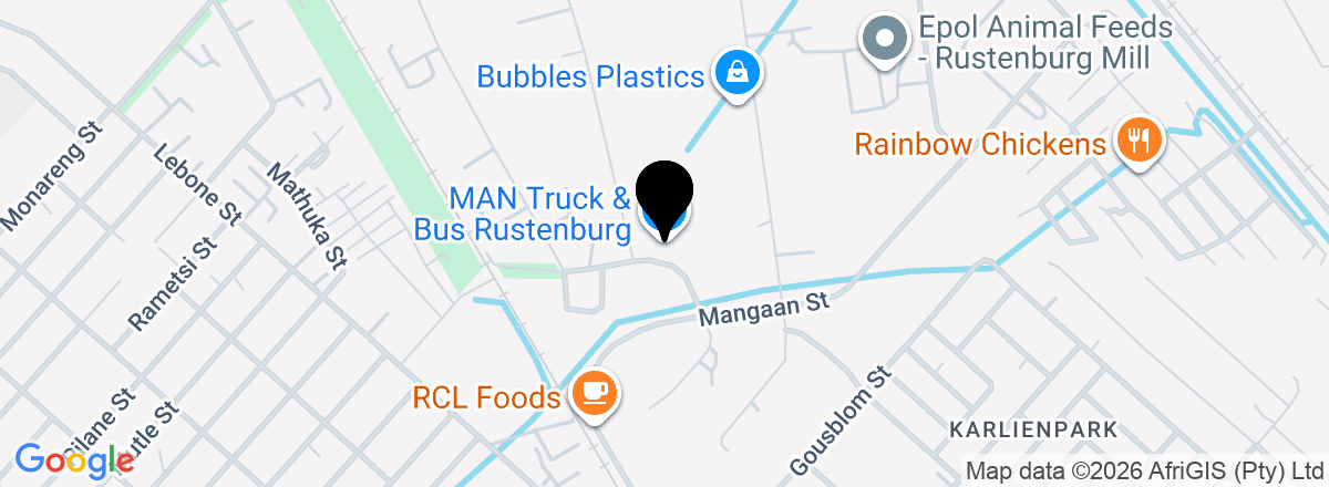 Directions to CFAO Mobility MAN Rustenburg