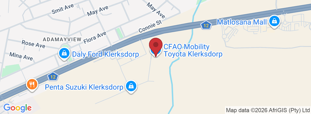 Directions to CFAO Mobility Toyota Klerksdorp