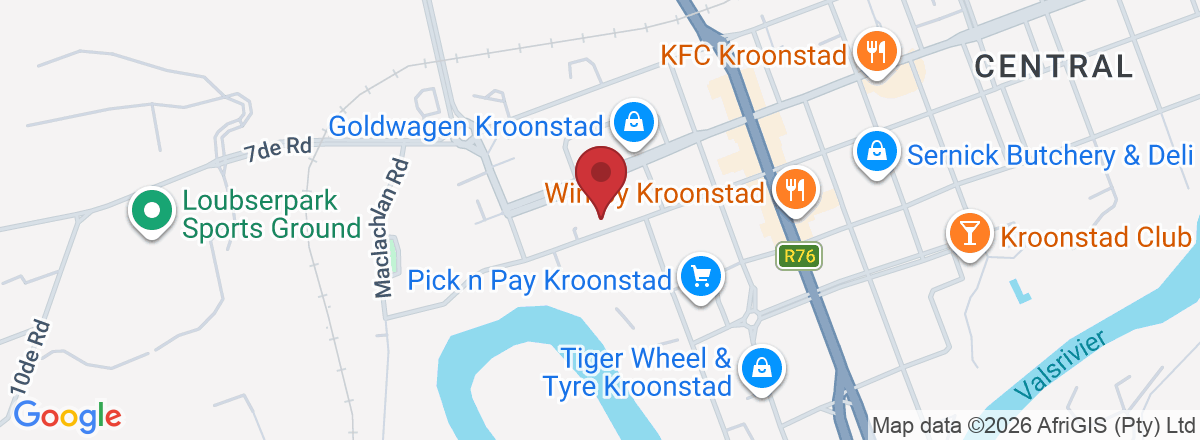 Directions to CFAO Mobility Toyota Kroonstad