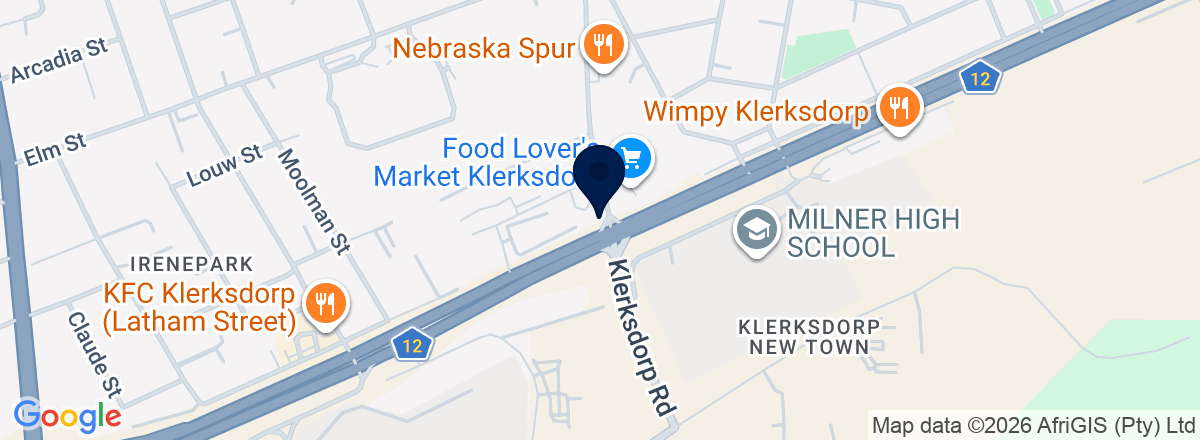 Directions to CFAO Mobility VW Klerksdorp
