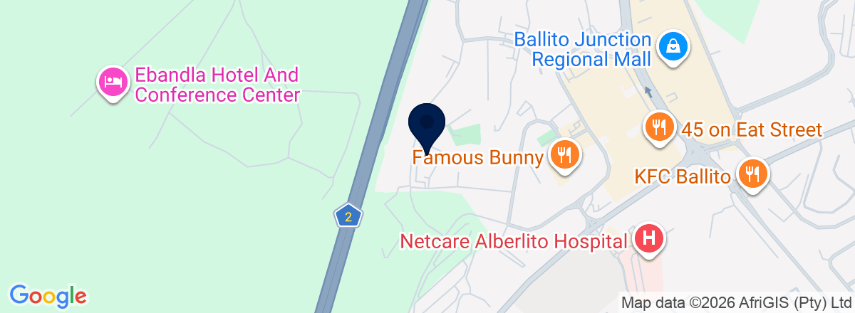 Directions to CFAO Mobility VW Ballito